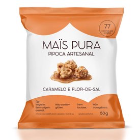 PIPOCA ARTESANAL MAIS PURA CARAMELO FLOR-DE-SAL 50G