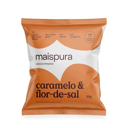 PIPOCA ARTESANAL MAIS PURA CARAMELO & FLOR-DE-SAL 50G