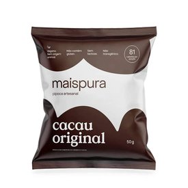 PIPOCA ARTESANAL MAIS PURA CACAU ORIGINAL 50G