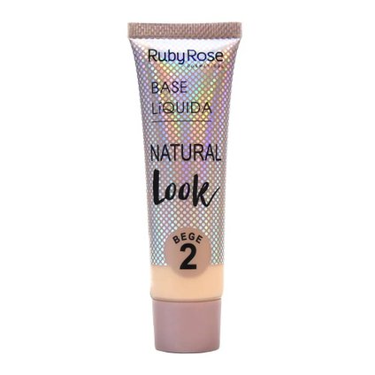 BASE LIQUIDA NATURAL LOOK BEGE 2 RUBY ROSE HB 8051-2