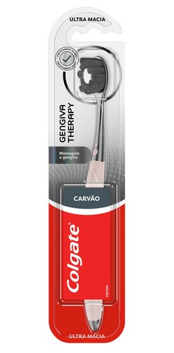 Escova Dental Macia Colgate Gengiva Therapy Carvão