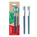 KIT ESCOVA DENTAL MACIA COLGATE RECYCLEAN - 2 UNIDADES