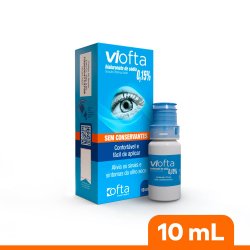 Colírio Viofta 0,15% Hialuronato De Sódio 10ml