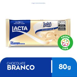 Chocolate Branco Barra Lacta Laka 80g