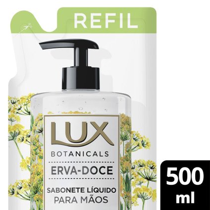 SABONETE LÍQUIDO LUX BOTANICALS ERVA DOCE 500ML - REFIL