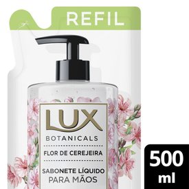 SABONETE LÍQUIDO LUX BOTANICALS FLOR DE CEREJEIRA 500ML - REFIL