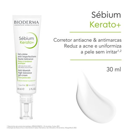 CORRETOR ANTIACNE E ANTIMARCAS - BIODERMA SÉBIUM KERATO+ 30ML