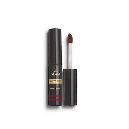 BATOM LIQUIDO EUDORA GLAM MATTE TINT BORDO INTENSO 4,0G