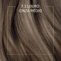 MINI KIT TINTA DE CABELO BIOCOLOR LOURO CINZA MÉDIO 7.1