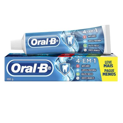 CREME DENTAL ORAL-B 4 EM 1 180G