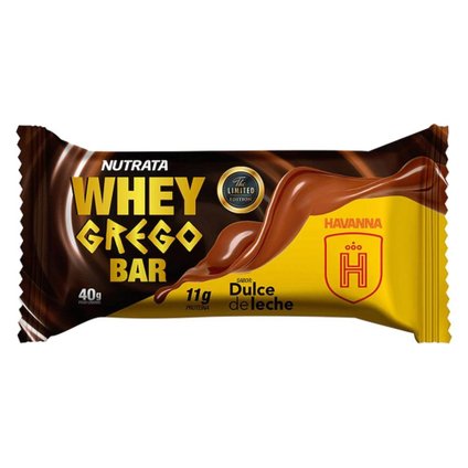 BARRA DE PROTEÍNA WHEY GREGO HAVANNA DOCE DE LEITE 40G