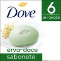 KIT SABONETE EM BARRA DOVE ERVA-DOCE 6 UNIDADES DE 90G CADA