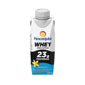 BEBIDA LÁCTEA PIRACANJUBA WHEY ZERO LACTOSE BAUNILHA 250ML