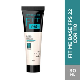 BASE LÍQUIDA MAYBELLINE FIT ME MATTE FPS 22 COR 110 30ML