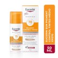 PROTETOR SOLAR FACIAL EUCERIN ANTIMANCHAS COR MÉDIA FPS70 50ML