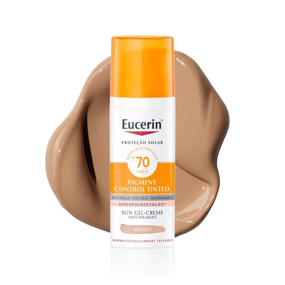 Protetor Solar Facial Eucerin Antimanchas Cor Média Fps70 50ml