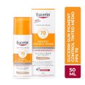 PROTETOR SOLAR FACIAL ANTIMANCHAS EUCERIN PIGMENT CONTROL FPS70 COR MÉDIA CREME GEL 50ML