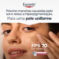 PROTETOR SOLAR FACIAL ANTIMANCHAS EUCERIN PIGMENT CONTROL FPS70 COR MÉDIA CREME GEL 50ML