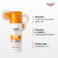 PROTETOR SOLAR FACIAL ANTIMANCHAS EUCERIN PIGMENT CONTROL FPS70 COR MÉDIA CREME GEL 50ML