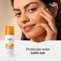 PROTETOR SOLAR FACIAL ANTIMANCHAS EUCERIN PIGMENT CONTROL FPS70 COR MÉDIA CREME GEL 50ML
