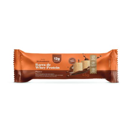 BARRA PROTEÍNA PAÇOCA E CHOCOLATE PANVEL NUTRABEM 45G