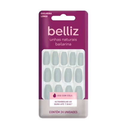 UNHAS POSTIÇAS BELLIZ NATURAIS BAILARINA