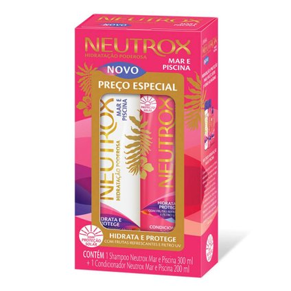 KIT NEUTROX MAR E PISCINA SHAMPOO 300ML+ CONDICIONADOR 200ML