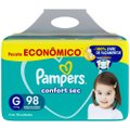 FRALDA PAMPERS CONFORT SEC TAMANHO G 98 UNIDADES0