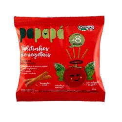 Palitinhos De Vegetais Orgânicos Papapá Sabor Tomate Manjericão 20g