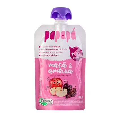 PAPINHA PAPAPÁ MAÇÃ E AMEIXA 100G