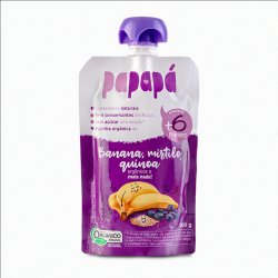 Papinha Papapá  Banana, Mirtilo E Quinoa 100g