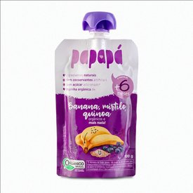 PAPINHA PAPAPÁ BANANA, MIRTILO E QUINOA 100G