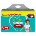FRALDA PAMPERS PANTS MAX AJUSTE TOTAL G COM 94 UNIDADES