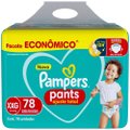 FRALDA PAMPERS PANTS AJUSTE TOTAL XXG COM 78 UNIDADES