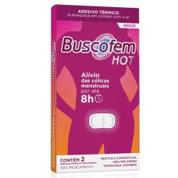 Adesivo Térmico Para Cólicas Buscofem Hot 2 Sachês