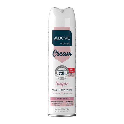 DESODORANTE AEROSSOL ABOVE CREAM SUGAR WOMEN 150ML