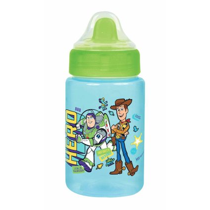 COPO COM VÁLVULA REDUTORA DE PINGOS BABY GO TOY STORY VERDE E AZUL 340ML
