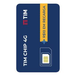 Chip Sim Card Tim Pré-pago Com Recarga R$10,00