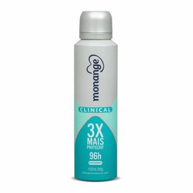 DESODORANTE CLINICAL REVIGORANTE AEROSSOL ANTITRANSPIRANTE MONANGE FEMININO 150ML
