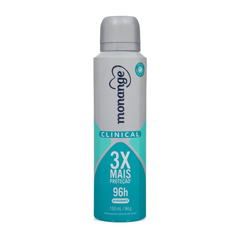Desodorante Clinical Revigorante Aerossol Antitranspirante Monange Feminino 150ml