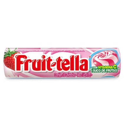 BALA FRUITTELLA SWIRL MORANGO E CREME DE LEITE COM VITAMINA C 41G