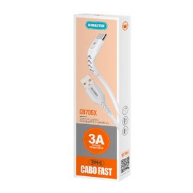 CABO FAST TIPO-C KIMASTER BRANCO 1,0M