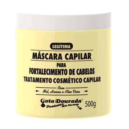 MÁSCARA CAPILAR GOTA DOURADA FORTALECIMENTO 500G