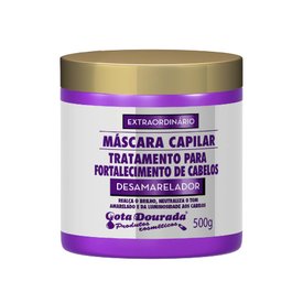 MÁSCARA CAPILAR GOTA DOURADA  DESAMARELADOR 500G
