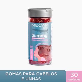 IMECAP HAIR GUMMY GOMAS PARA CABELOS E UNHAS SABOR FRUTAS VERMELHAS 30 GOMAS