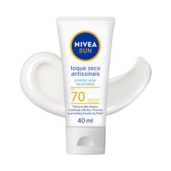 Protetor Solar Facial Nivea Sun Toque Seco Antissinais Fps70 40ml