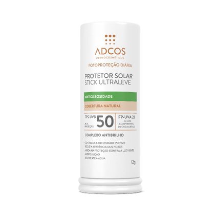 PROTETOR SOLAR ADCOS STICK ULTRALEVE NUDE FPS50 12G