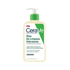 ÓLEO DE LIMPEZA HIDRATANTE CERAVE PELE NORMAL A EXTRA SECA 236ML