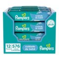LENÇOS UMEDECIDOS PAMPERS CUIDADO DE BEBÊ 576 UNIDADES