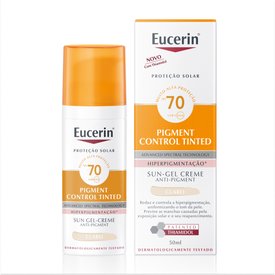 PROTETOR SOLAR FACIAL EUCERIN ANTIMANCHAS COR CLARA FPS70 50ML